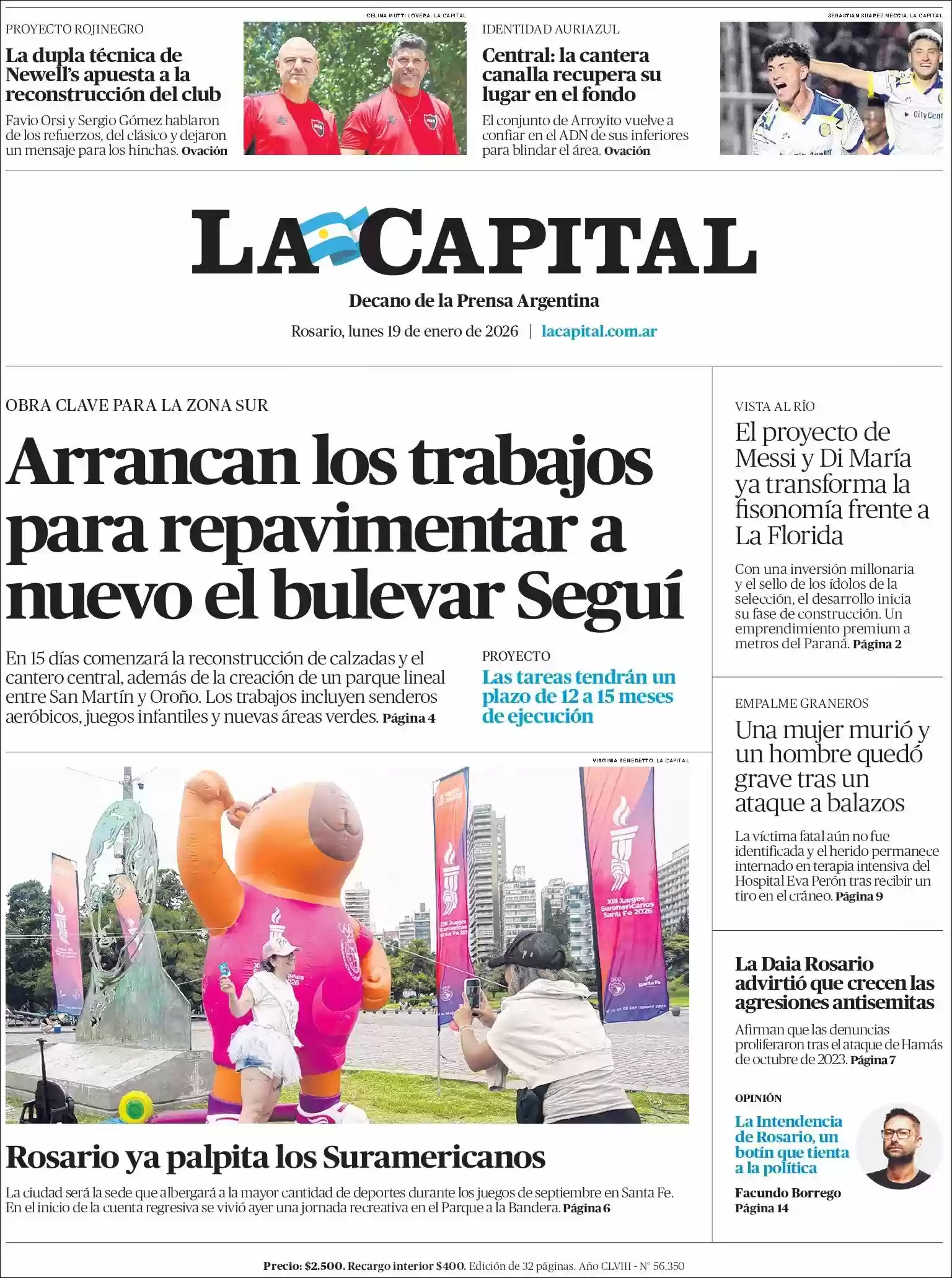Estudios Max | IDENTIDAD PLAY - Tapa del diario La Capital Rosario