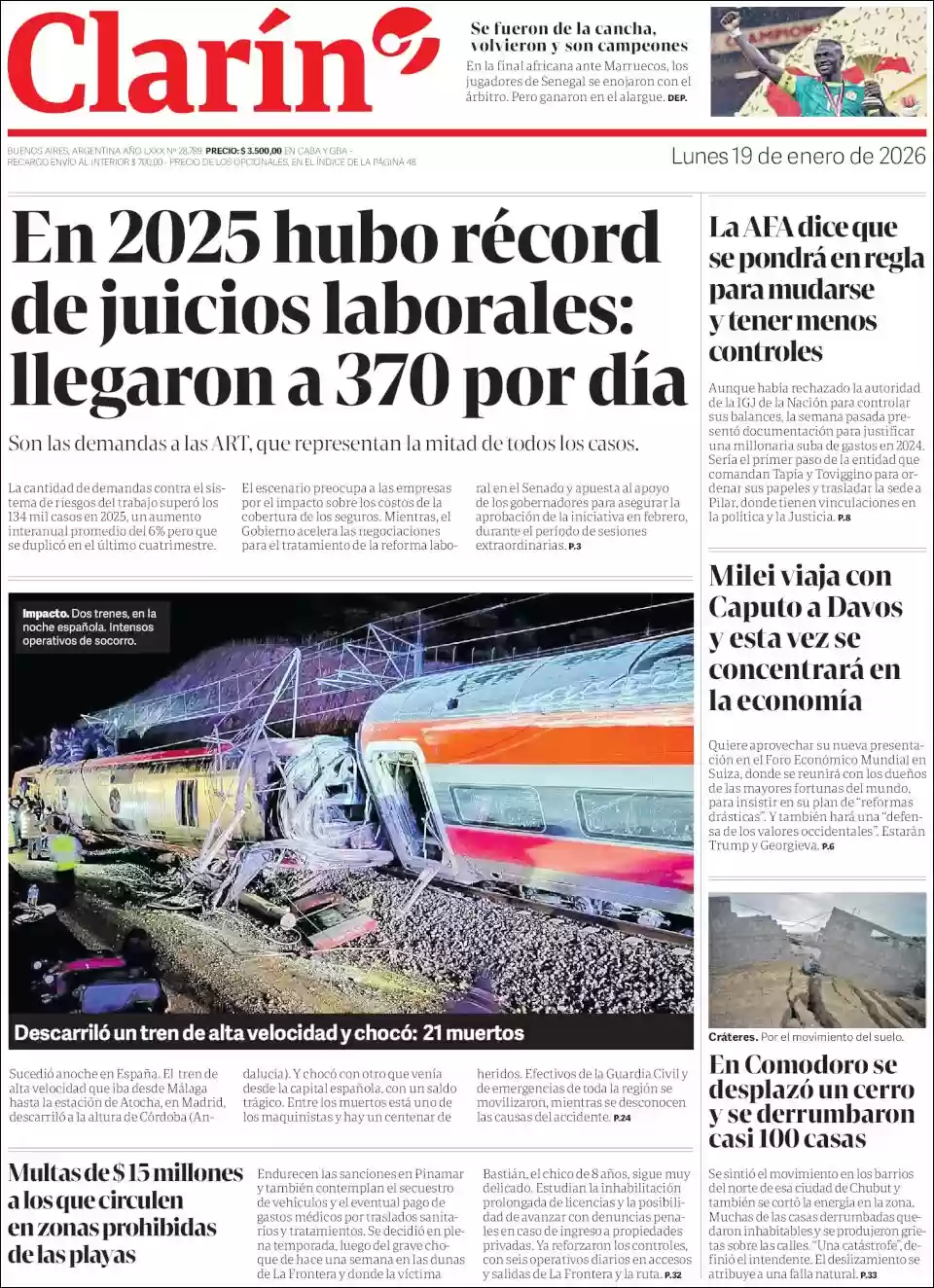 Estudios Max | IDENTIDAD PLAY - Tapa del diario Clarin