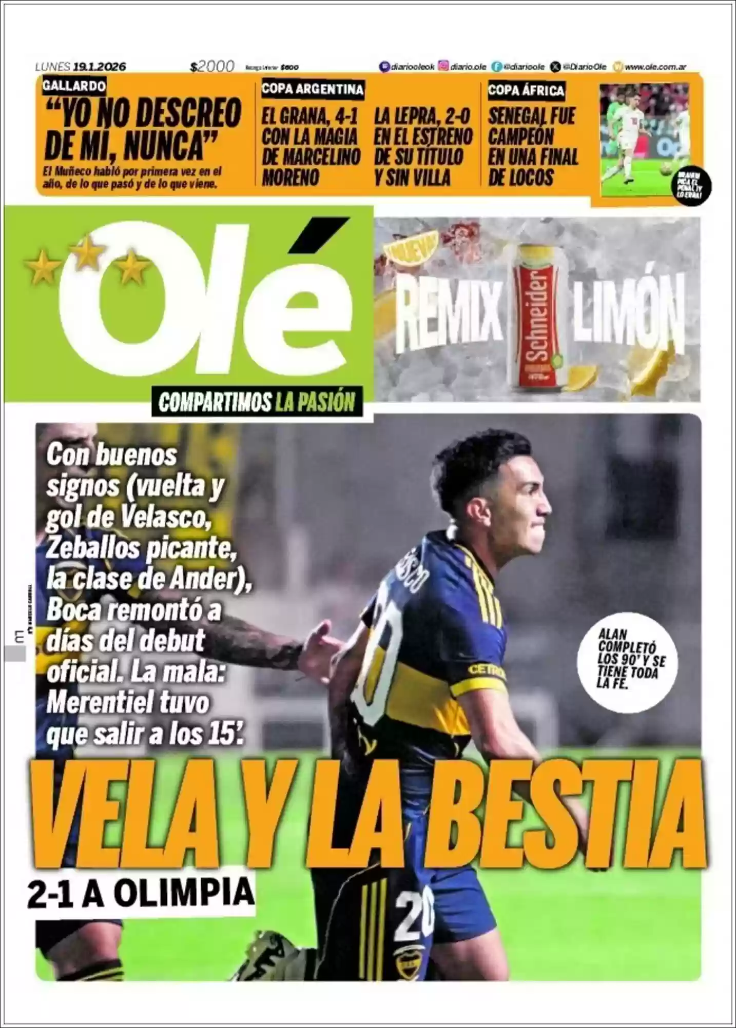 Estudios Max | IDENTIDAD PLAY - Tapa del diario Ole